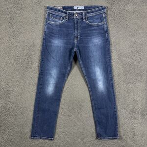 Revtown Jeans Mens 32x30 Blue Sharp Slim Fit Stretch Dark Wash Denim Pants